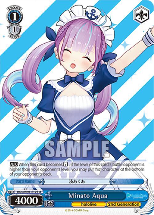 Minato Aqua HOL/W91-E125 U hololive production Card