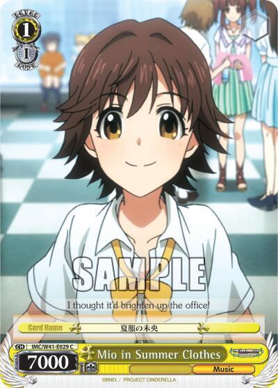 Mio in Summer Clothes IMC/W41-E029 C The iDOLM@STER Cinderella Girls Card