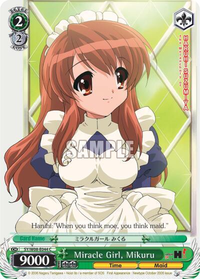 Miracle Girl Mikuru SY/W08-E044 C The Melancholy of Haruhi Suzumiya Card