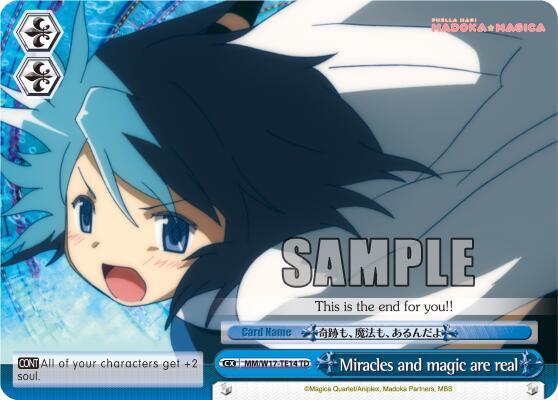Miracles and magic are real TD MM/W17-TE14 TD Puella Magi Madoka Magica Card