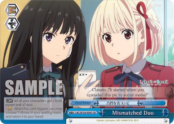 Mismatched Duo LRC/W105-E097 CR Lycoris Recoil Card