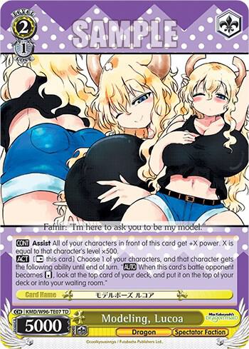 Modeling Lucoa KMD/W96-TE07 TD Miss Kobayashi's Dragon Maid Card