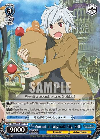 Moment in Labyrinth City Bell DDM/S88-TE15 TD Is it Wrong to Try to Pick Up Girls in a Dungeon? Card