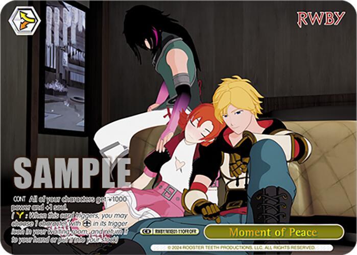 Moment of Peace OFR RWBY/WXE01-11OFR OFR RWBY Premium Booster Card