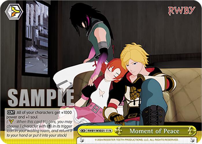 Moment of Peace RWBY/WXE01-11 N RWBY Premium Booster Card