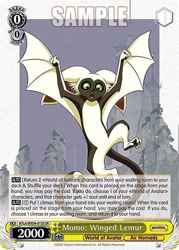 Momo Winged Lemur SR ATLA/WX04-013S SR Avatar: The Last Airbender Card