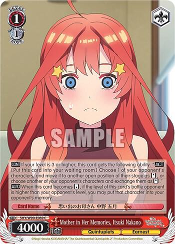 Mother in Her Memories Itsuki Nakano 5HY/W90-E069 C The Quintessential Quintuplets 2 Card
