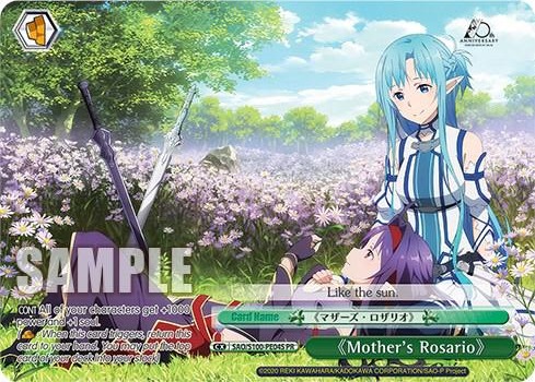 Mothers Rosario PR SAO/S100-PE04S Sword Art Online Animation 10th Anniversary Card