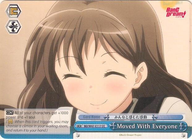 Moved With Everyone BD/W47-E117 CC BanG Dream! Card