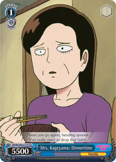 Mrs Kageyama Dinnertime MOB/SX02-T14 TD Mob Psycho 100 Card