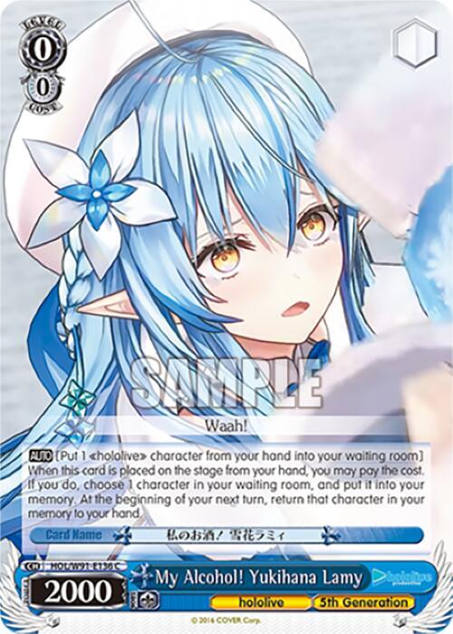 My Alcohol Yukihana Lamy HOL/W91-E136 C hololive production Card