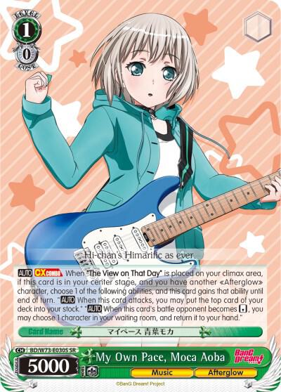 My Own Pace Moca Aoba SR BD/W73-E030S BanG Dream! Vol.2 Card