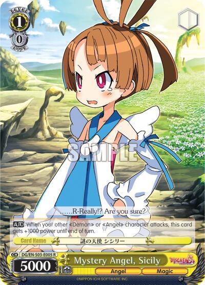 Mystery Angel Sicily DG/EN-S03-E005 R Disgaea Card