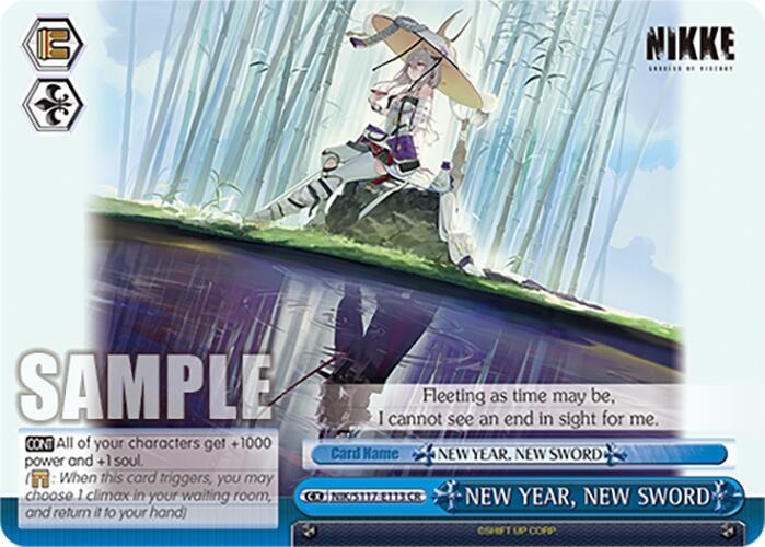 NEW YEAR NEW SWORD NIK/S117-E113 CR GODDESS OF VICTORY: NIKKE Card