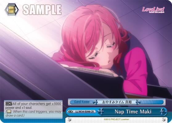 Nap Time Maki LL/W34-E098 CC Love Live! Vol. 2 Card