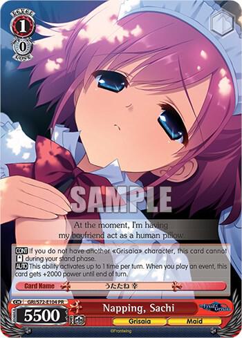 Napping Sachi GRI/S72-E104 PR The Fruit of Grisaia Card