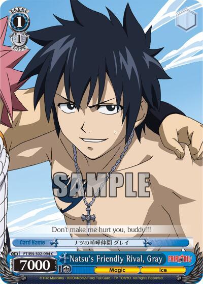 Natsus Friendly Rival Gray FT/EN-S02-094 C Fairy Tail ver.E Card