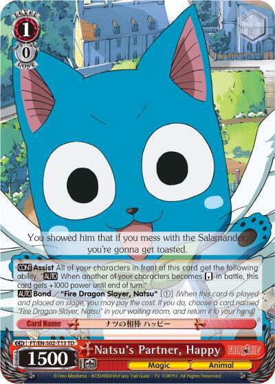 Natsus Partner Happy FT/EN-S02-T13 TD Fairy Tail ver.E Card