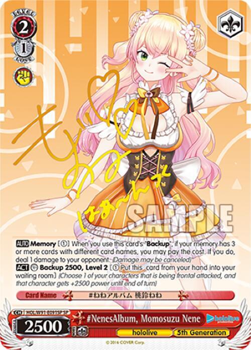 NenesAlbum Momosuzu Nene SP HOL/W91-E091SP SP hololive production Card