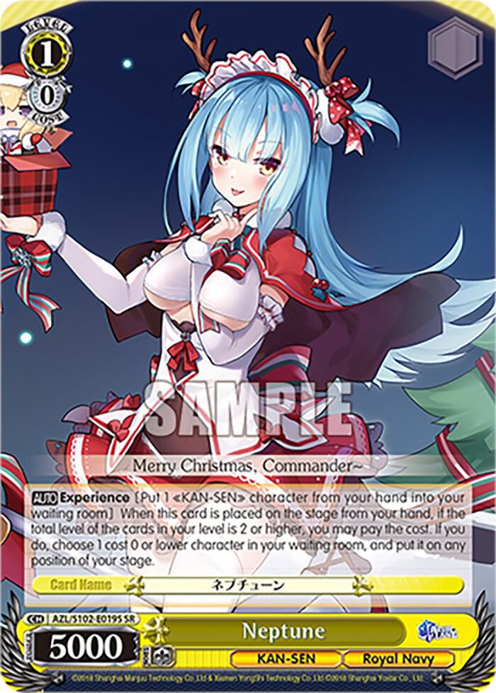 Neptune SR AZL/S102-E019S SR Azur Lane Card