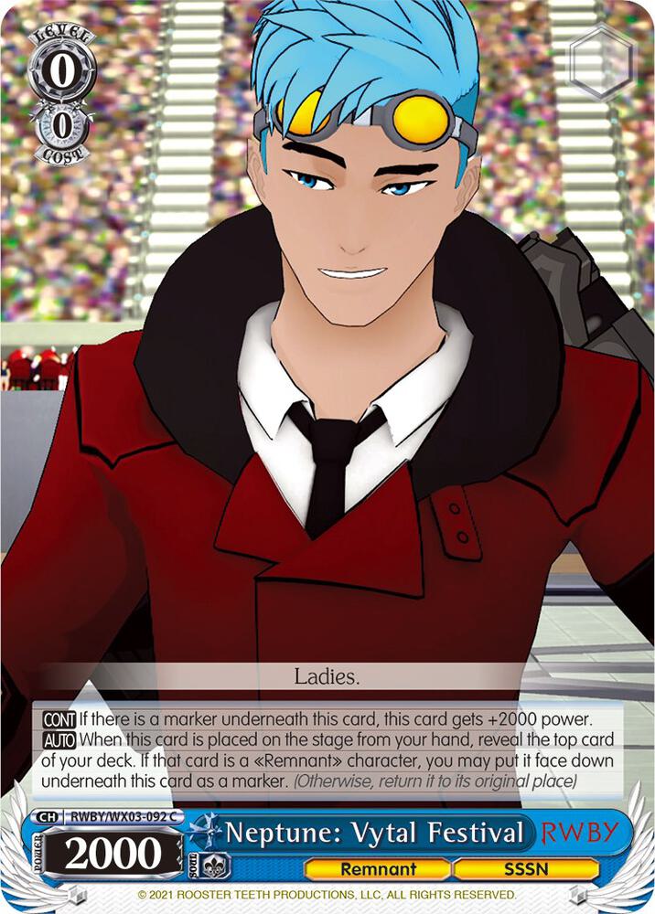 Neptune Vytal Festival RWBY/WX03-092 C RWBY Card