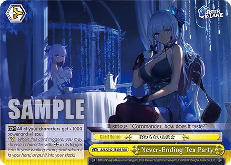 Never Ending Tea Party RRR AZL/S102-TE39R RRR Azur Lane Card