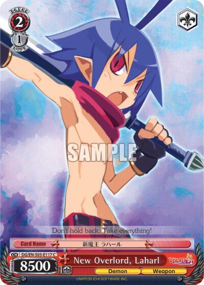 New Overlord Laharl DG/EN-S03-E117 C Disgaea Card