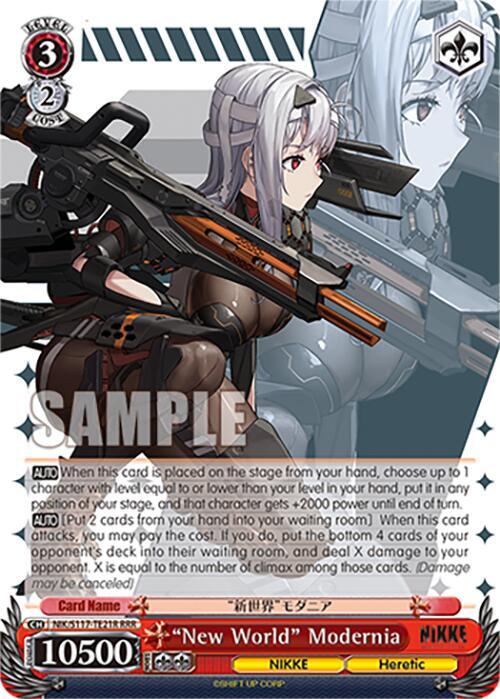 New World Modernia RRR NIK/S117-TE21R RRR GODDESS OF VICTORY: NIKKE Card
