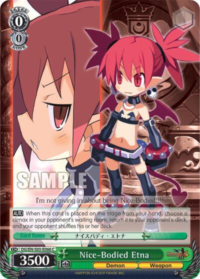 Nice Bodied Etna DG/EN-S03-E066 C Disgaea Card