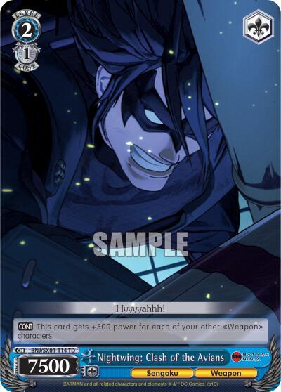 Nightwing Clash of the Avians BNJ/SX01-T14 TD Batman Ninja Card