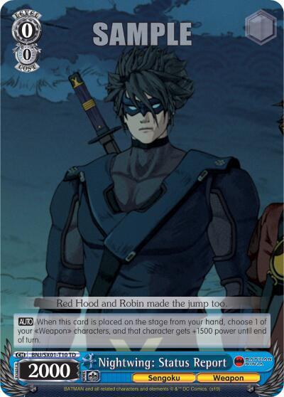 Nightwing Status Report BNJ/SX01-T10 TD Batman Ninja Card