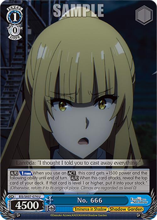 No 666 EIS/SX07-074 The Eminence in Shadow Card