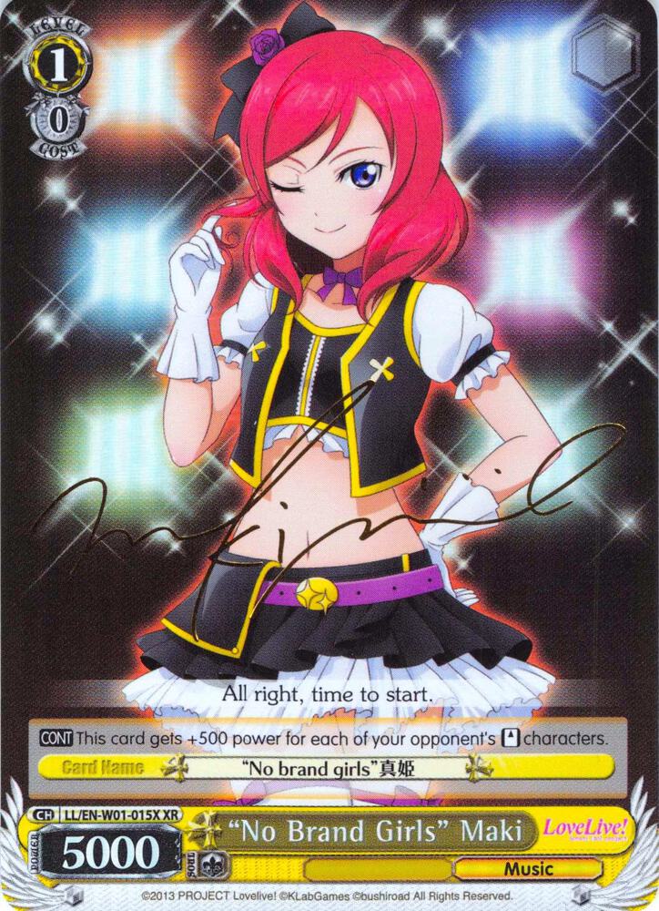 No Brand Girls Maki XR LL/EN-W01-015X XR Love Live! DX Card