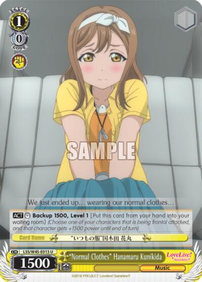 Normal Clothes Hanamaru Kunikida LSS/W45-E013 Love Live! Sunshine!! Card