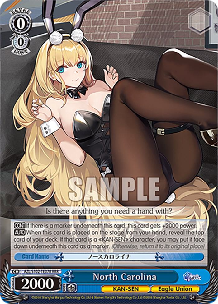North Carolina RRR AZL/S102-TE07R RRR Azur Lane Card