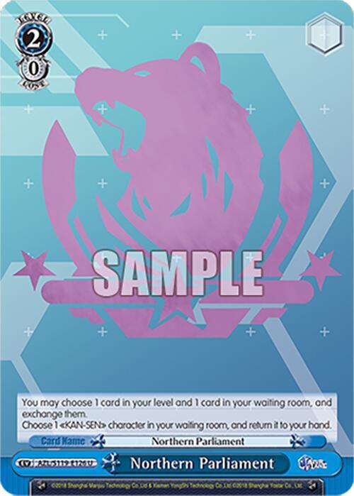 Northern Parliament AZL/S119-E126 U Azur Lane Vol. 2 Card