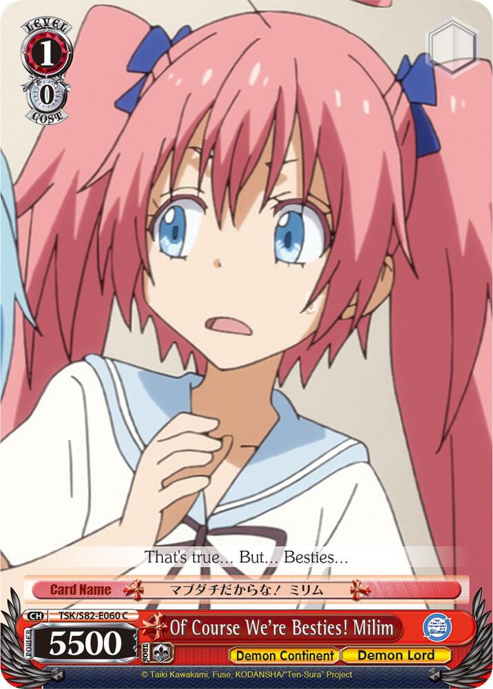 Of Course Were Besties Milim TSK/S82-E060 C That Time I Got Reincarnated as a Slime Vol.2 Card