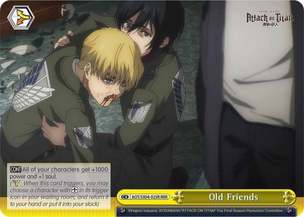 Old Friends RRR AOT/SX04-025R RRR Attack On Titan: Final Season Card