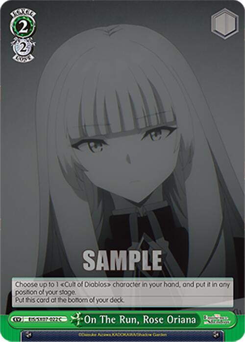 On The Run Rose Oriana EIS/SX07-022 The Eminence in Shadow Card