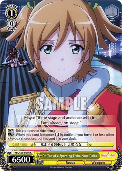On Top of a Speeding Train Nana Daiba RSL/S98-E016 C Revue Starlight The Movie Card