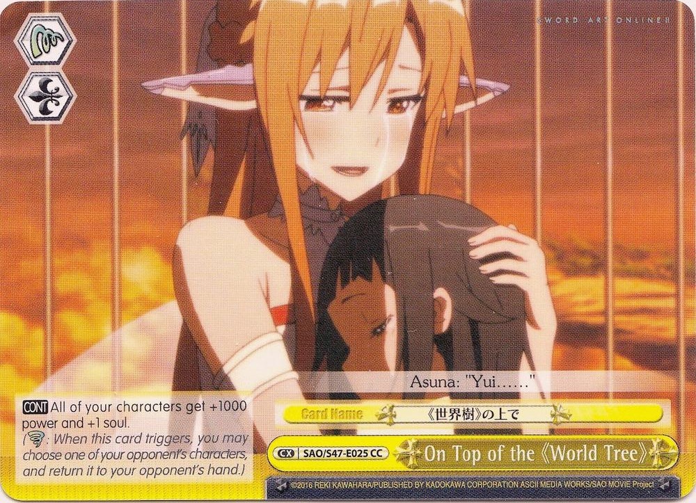 On Top of the World Tree SAO/S47-E025 CC Sword Art Online Re: Edit Card