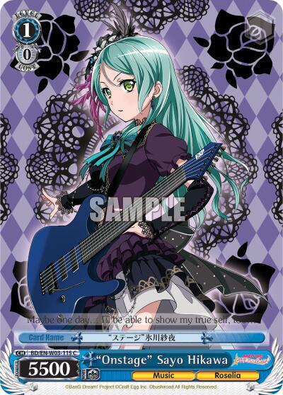 Onstage Sayo Hikawa BD/EN-W03-115 C BanG Dream! Girls Band Party! MULTI LIVE Card