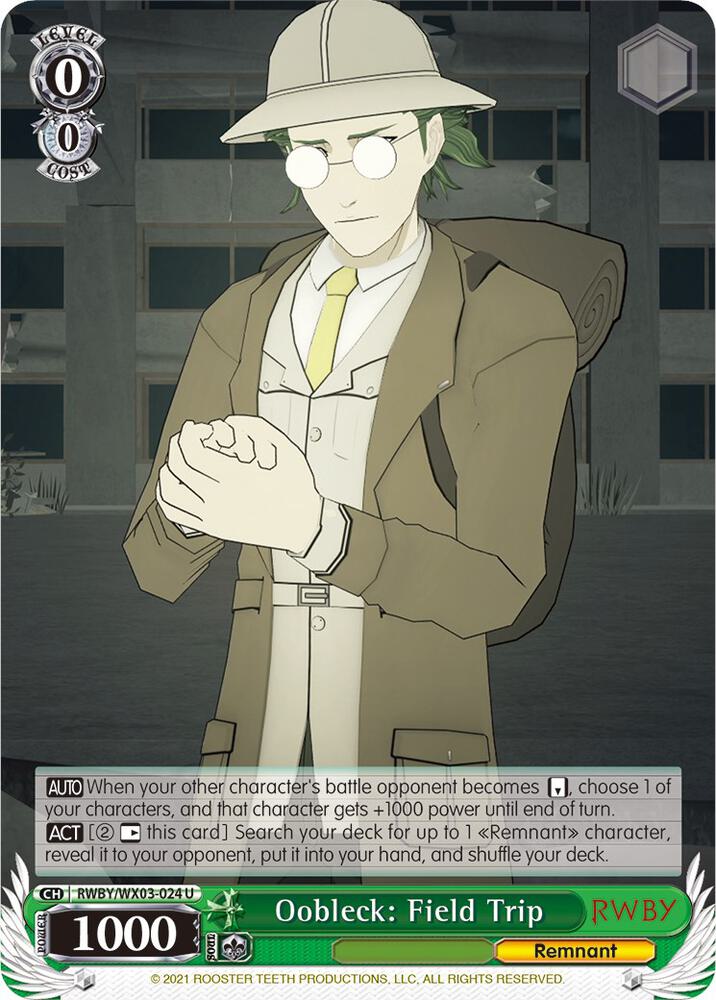 Oobleck Field Trip RWBY/WX03-024 U RWBY Card