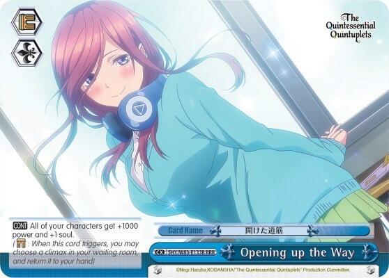 Opening up the Way RRR 5HY/W83-E133R RRR The Quintessential Quintuplets Card