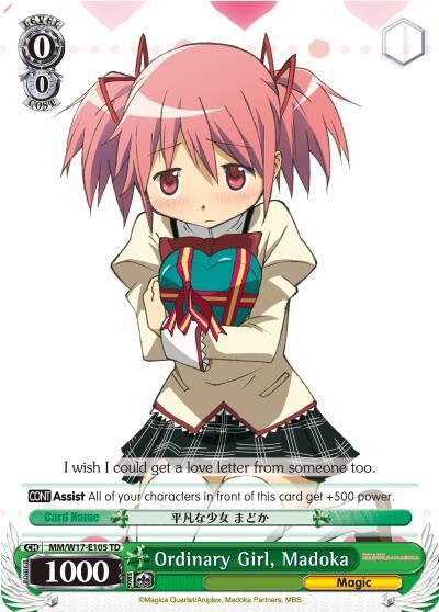Ordinary Girl Madoka MM/W17-E105 TD Puella Magi Madoka Magica Card