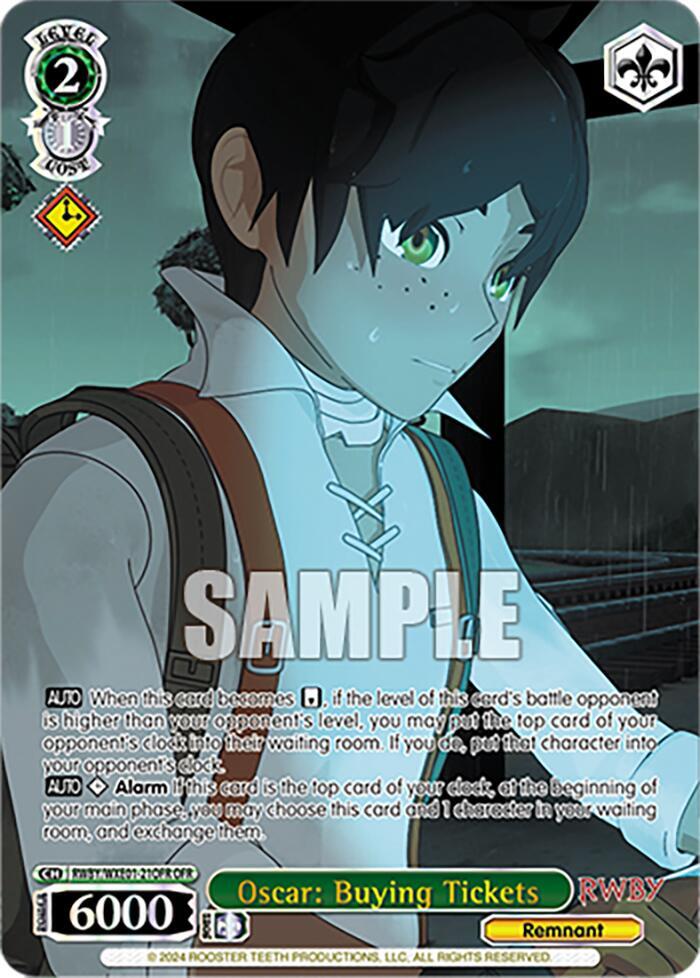 Oscar Buying Tickets OFR RWBY/WXE01-21OFR OFR RWBY Premium Booster Card