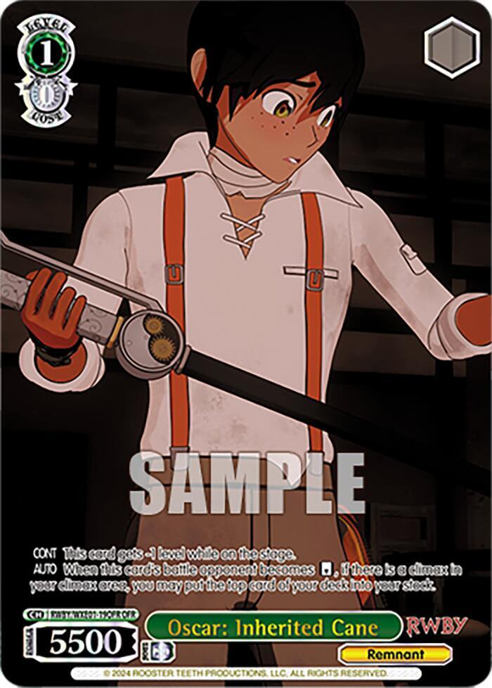Oscar Inherited Cane OFR RWBY/WXE01-19OFR OFR RWBY Premium Booster Card