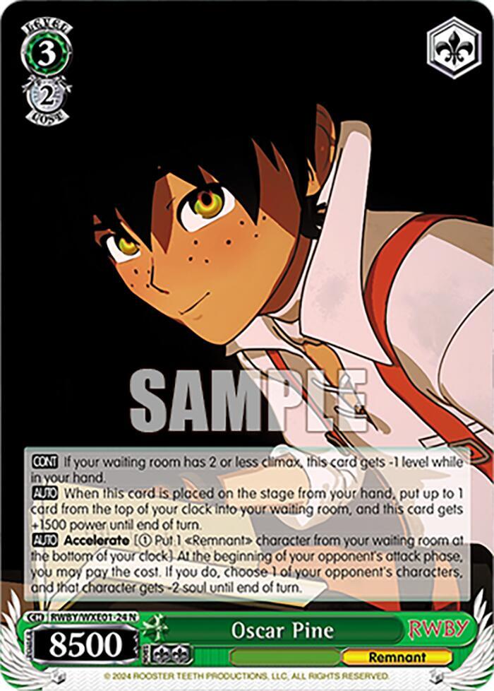 Oscar Pine RWBY/WXE01-24 N RWBY Premium Booster Card