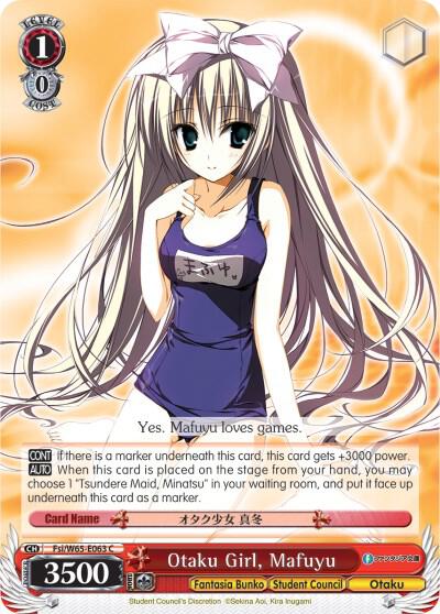 Otaku Girl Mafuyu Fsi/W65-E063 C Fujimi Fantasia Bunko Card