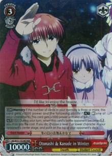Otonashi and Kanade in Winter RRR AB/W31-TE24R RRR Angel Beats! Re:Edit Card